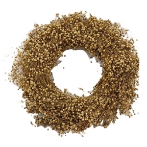 Wreath d40cm Flax