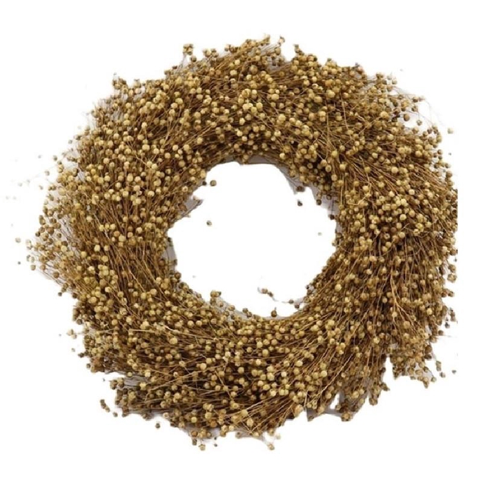 <h4>Wreath d40cm Flax</h4>