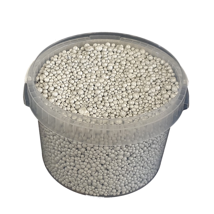 Terracotta pearls 10 ltr bucket White