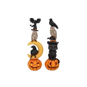 Wonderland Orange Halloween Animals Ass 10x9x31cm
