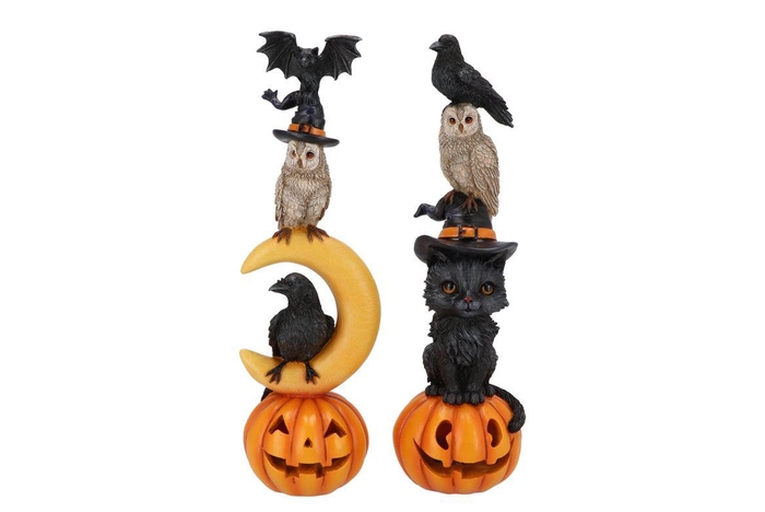 <h4>Wonderland Orange Halloween Animals Ass 10x9x31cm</h4>