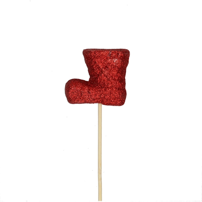 <h4>Kerst bijsteker 50cm Laars glitter 06*5*6cm</h4>