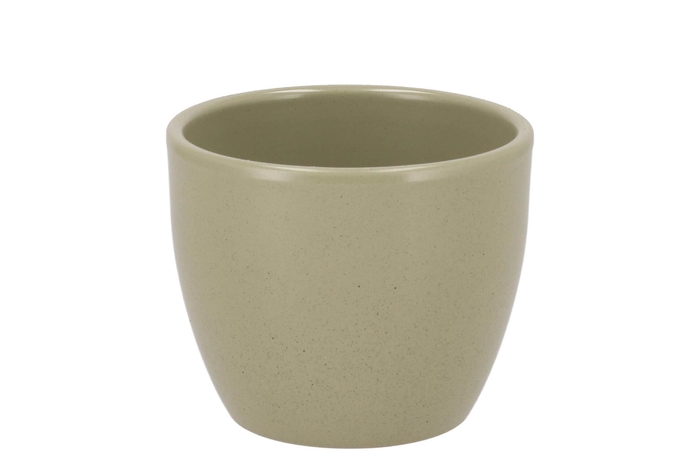 Ceramic Kiwi Stone Pot 10cm