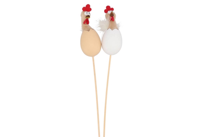 <h4>Easter Stick Fluffy Chicken Natural Ass P/1 50x4cm</h4>