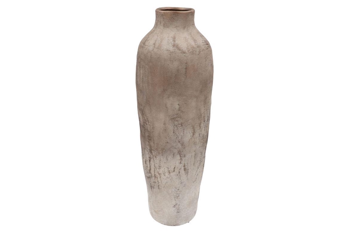 Florence Antique Bronze White Vase Long 25x25x86cm
