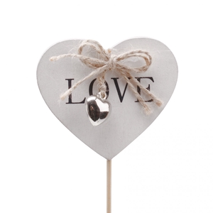 Moederdag 50cm Hart+bel Love 7cm