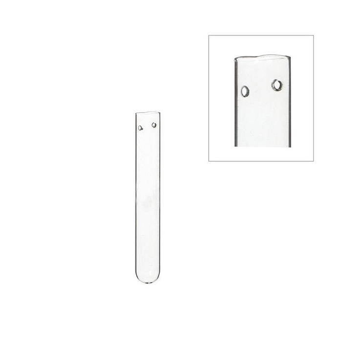 <h4>Glas Reageerbuis+2gat d01.5*10cm</h4>