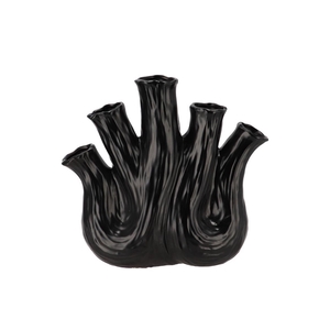 Aglio Black Vase Oval 36x17x33cm