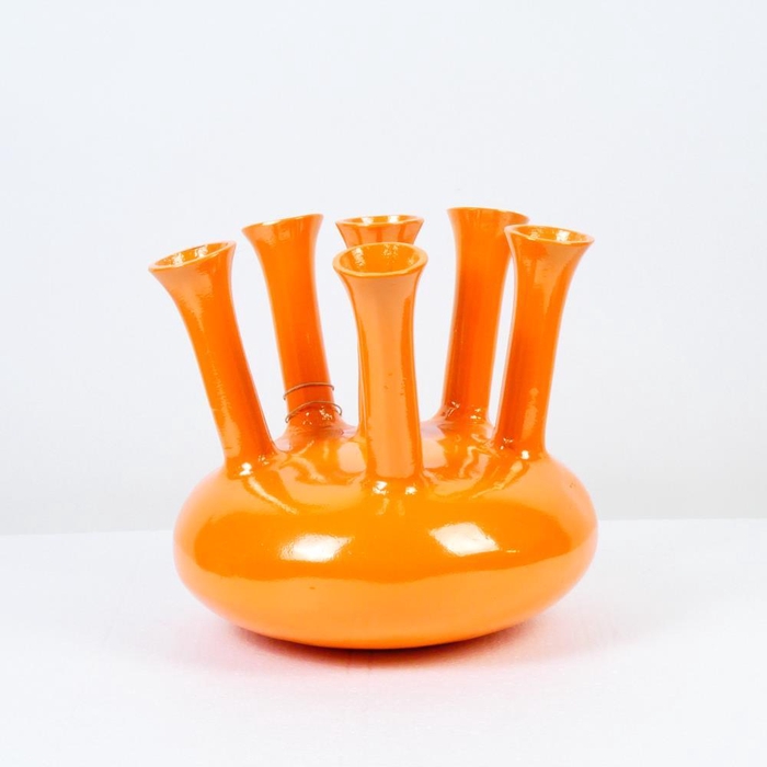 <h4>Alu Vase Antique Orange O 33cm</h4>