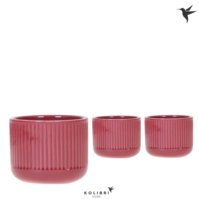 <h4>Kolibri Home Flare pot red</h4>