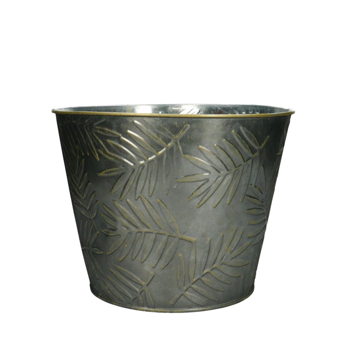 <h4>Zink Leaf pot d21*16cm</h4>