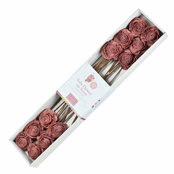 <h4>Sola Beauty Rose 8cm O/s 12pc Old Pink</h4>