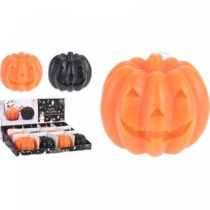 Halloween Kaars pompoen d7cm