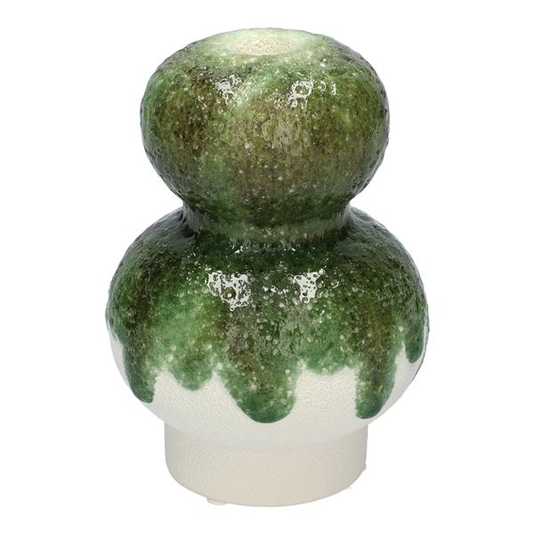 <h4>Candle holder Esencia4 d2.3\\10.7xh15 green\\white</h4>