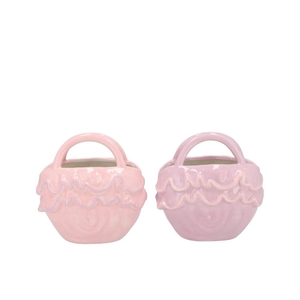 Yfke Dreamy Light Pink/purple Vase Bag Ruffle Ass