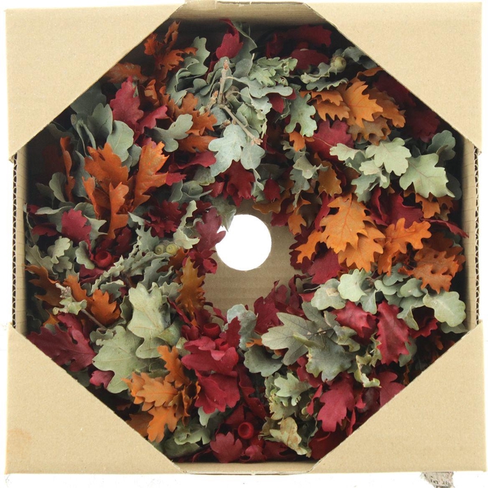 <h4>Wreath Pres Oak Leaves Autumn</h4>
