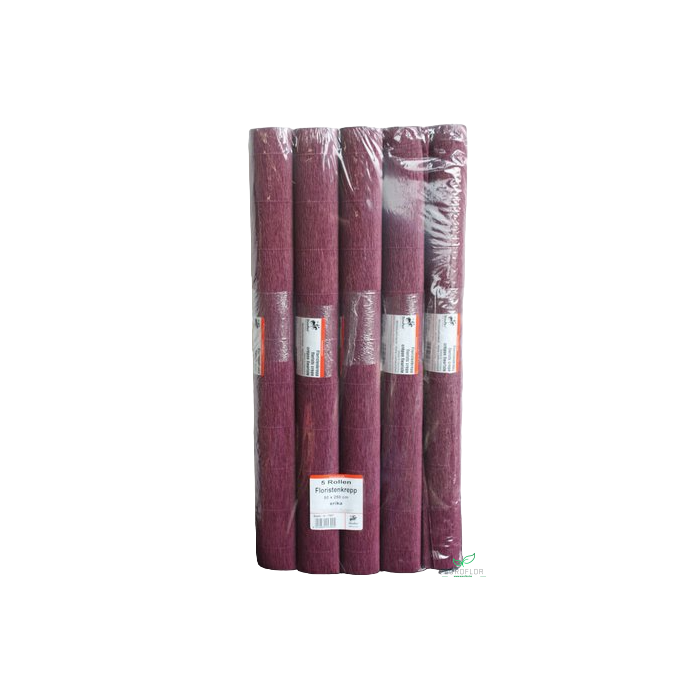 <h4>FLORISTENCREPE 50CM*2,5M ERIKA 5 ROLLEN</h4>