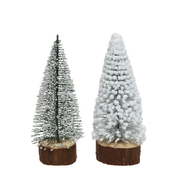 <h4>Kerst Boom snowy d11*28cm ass</h4>