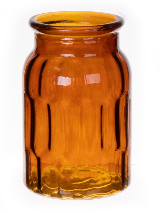 <h4>DF02-700031600 - Vase Ross d10/11.8xh17.8 amber</h4>