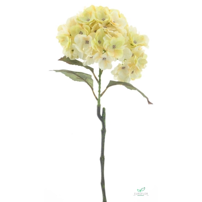 <h4>SILK FLOWERS - GARDEN HYDRANGEA SPRAY BALDWIN GREEN 63CM</h4>