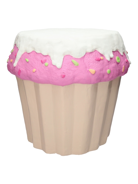 <h4>DF03-666351800 - Side table Cupcake d28/37xh34 white/lavender</h4>