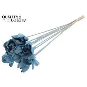 Shola Dear Holly 6cm on stem Light Blue