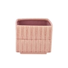 Mirre Old Pink Cube Pot 14x14x13cm