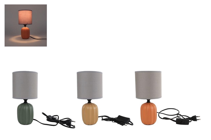 <h4>Tafellamp geel/oranje/gr. 12x12x24c</h4>
