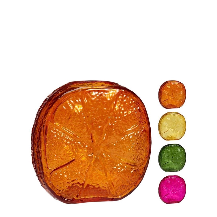 <h4>Glass vase Lemon 16*08*15cm</h4>