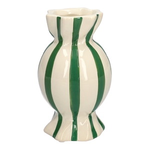 DF11-666581900 - Vase Candy1 d9/11.5xh20 green/white