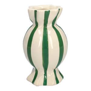 DF03-666581900 - Vase Candy1 d9/11.5xh20 green/white