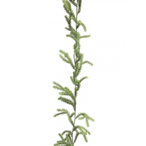 SILK FLOWERS - PICEA PINULA GARLAND GREY 180CM