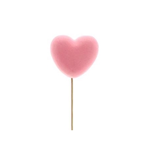 Pick Heart Flocked L6.5w2h56.5