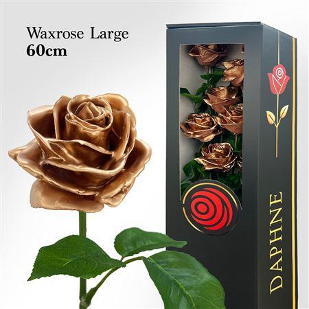 <h4>Wax Rose L Red Gold 60cm</h4>