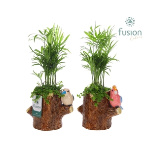 Keramiek boomstam planter met Arangement