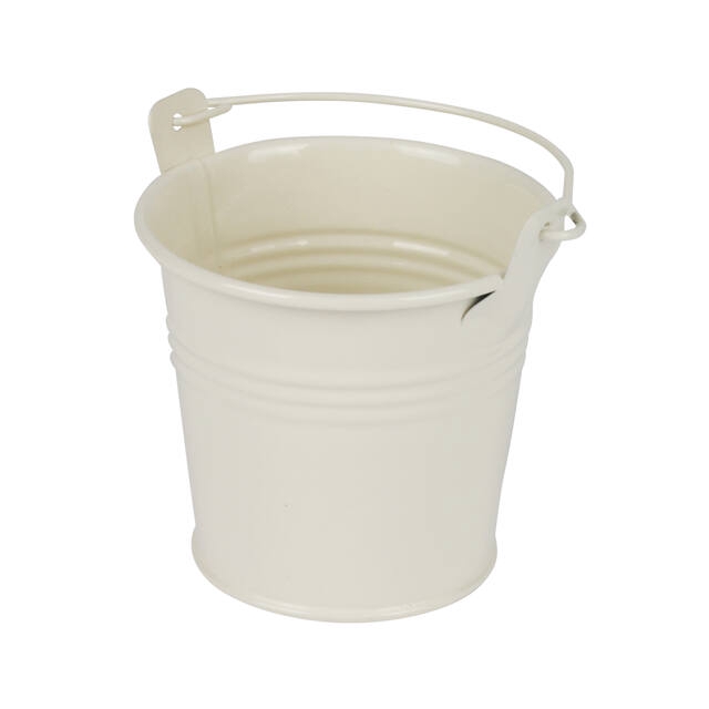 <h4>Bucket Sevilla zinc 8.2xH7.2cm - ES7 cream gloss</h4>