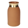 DF02-666001600 - Vase Luna d9.2/12xh21 brown matt/gold