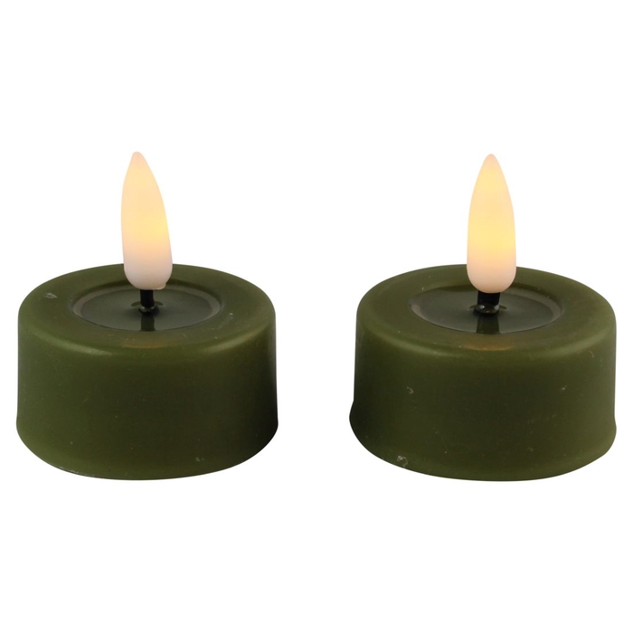 <h4>DF12-BD-73010 - Led tealight melting olive s/2 timer b/o</h4>