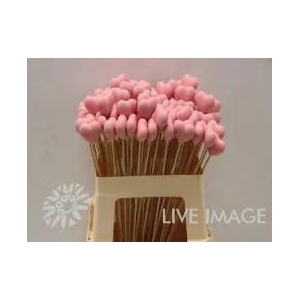 DECO stick heart pink