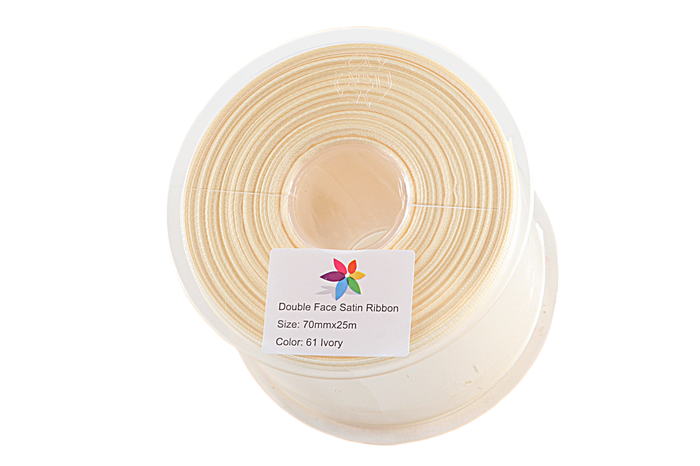 Satin Ribbon Ivory X25M