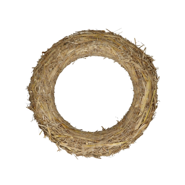 <h4>Wreath d25cm Straw</h4>