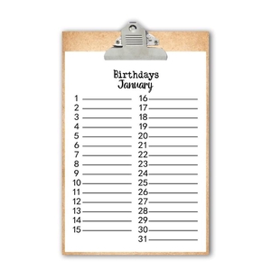 Calendar Mtl 18x25cm White 626