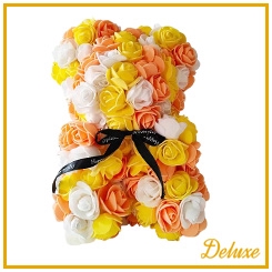 arr3 Deco beer 25cm - Summer geel wit oranje