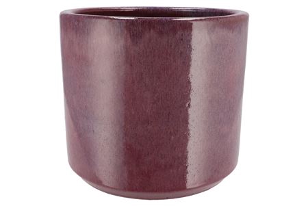 Javea Cilinder Pot Glazed Pink 26x23cm