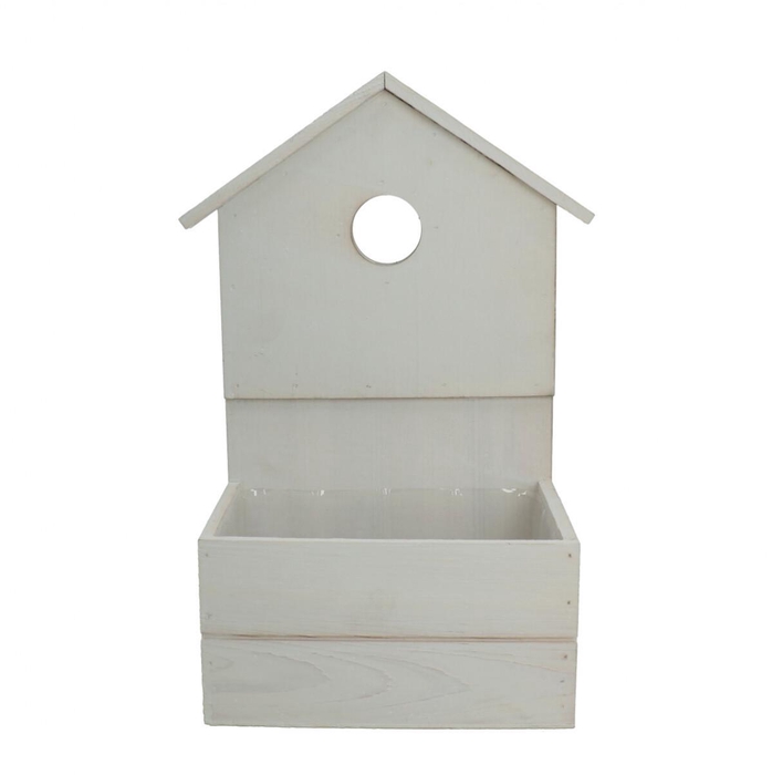 <h4>Hout Planter huis 19*13*10/34cm</h4>