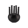 Inga Jahra Black Vase Oval Tube 34x15x47cm