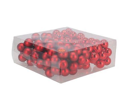 <h4>Glass Ball Glans Combi Rood 25mm P/144</h4>