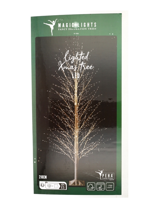 DF12-PT-19320 - Tree 210cm white 1700led btn