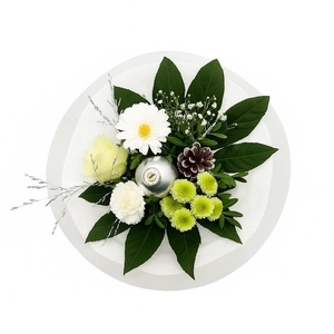 Boeket Houder 25cm wit