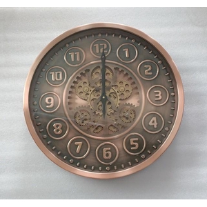 Clock Gear Ø46cm Red-Copper 63